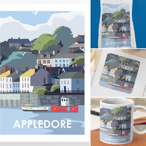 Appledore Devon Travel Location Print Poster