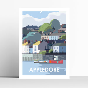 Appledore Devon Travel Location Print Poster