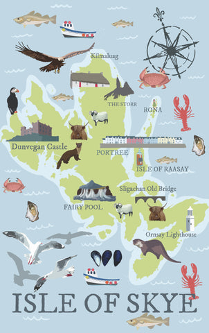 Isle of Skye Illustrated Map
