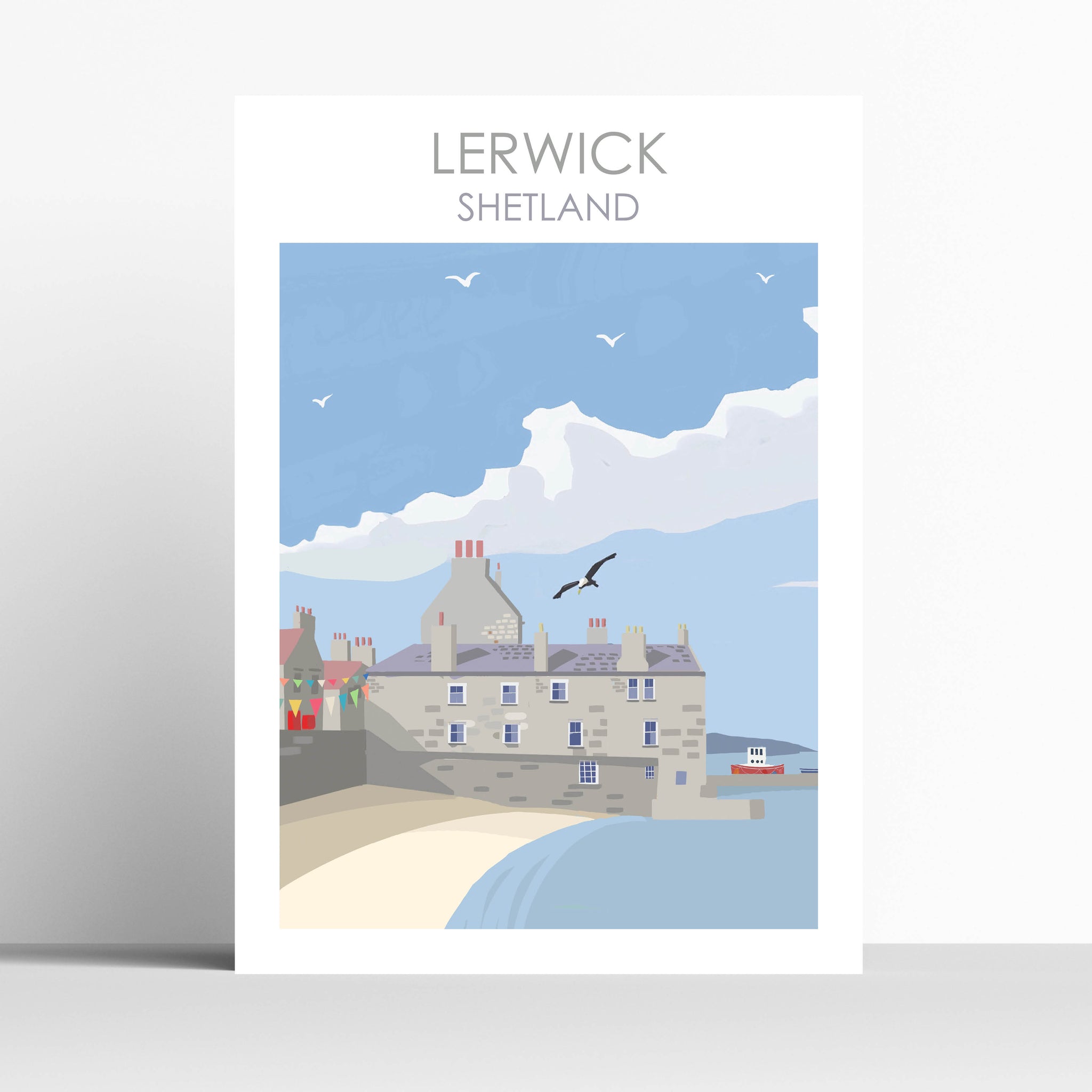Lerwick Bain Beach Shetland Isles Scotland