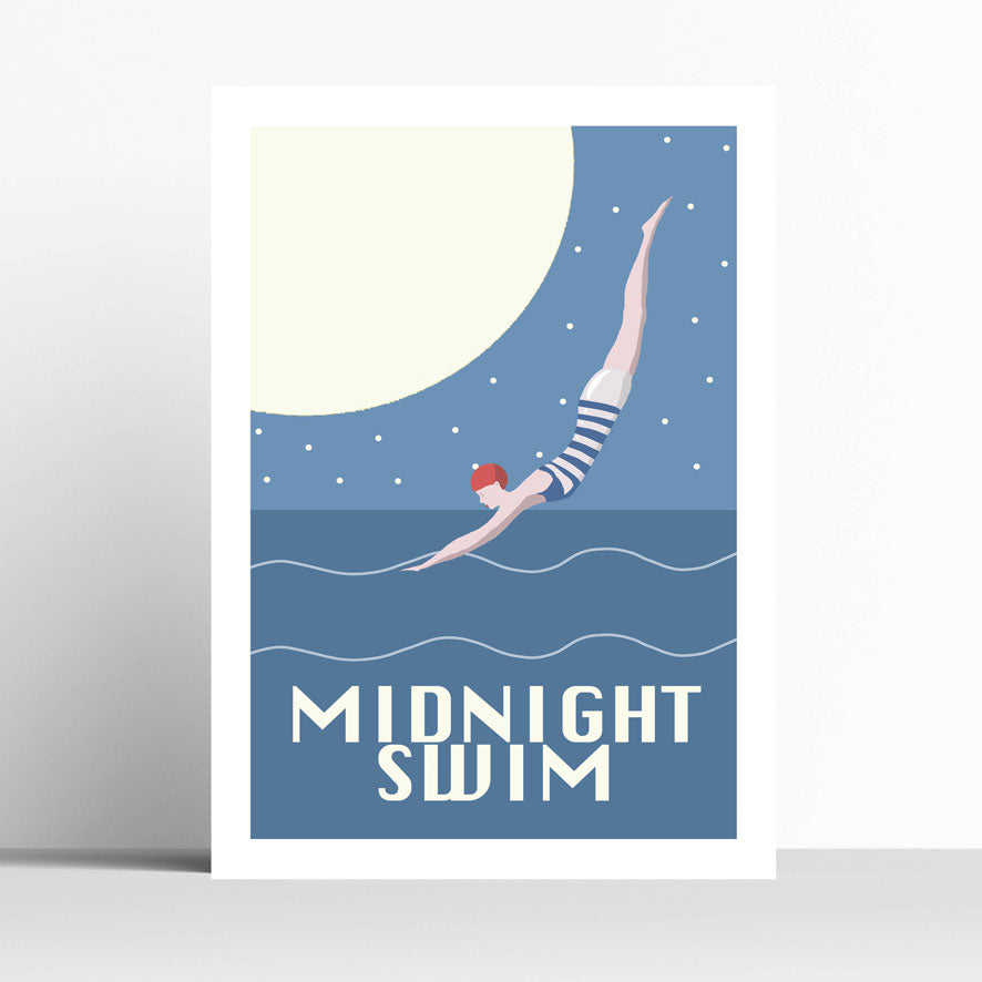 Midnight Swim Travel Print