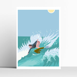 Surfer - Customisable Travel Print