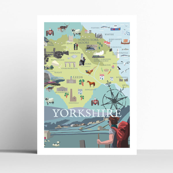 Yorkshire Illustrated Map
