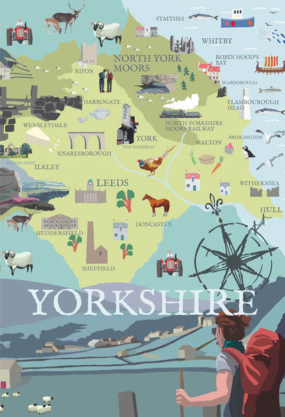 Yorkshire Illustrated Map