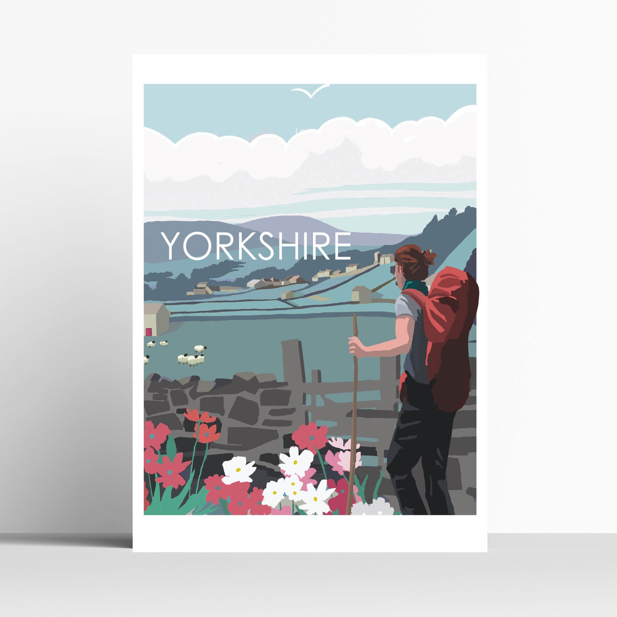 Walking in the Yorkshire Dales Travel Print