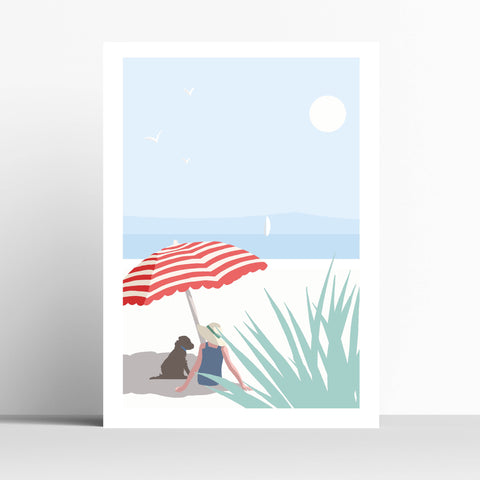 The Sea and My Best Friend - Customisable Travel Print
