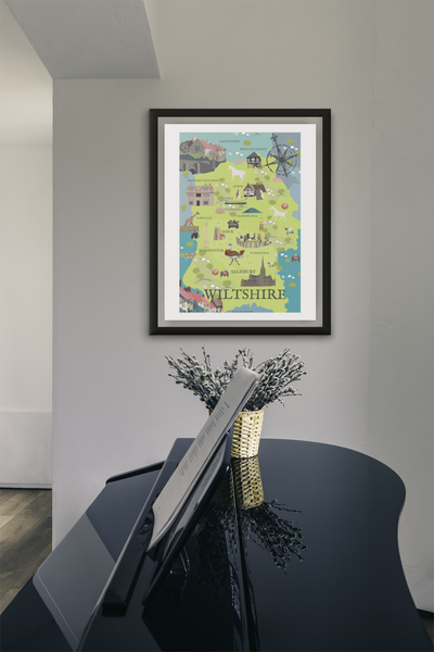 Wiltshire Illustrated Map