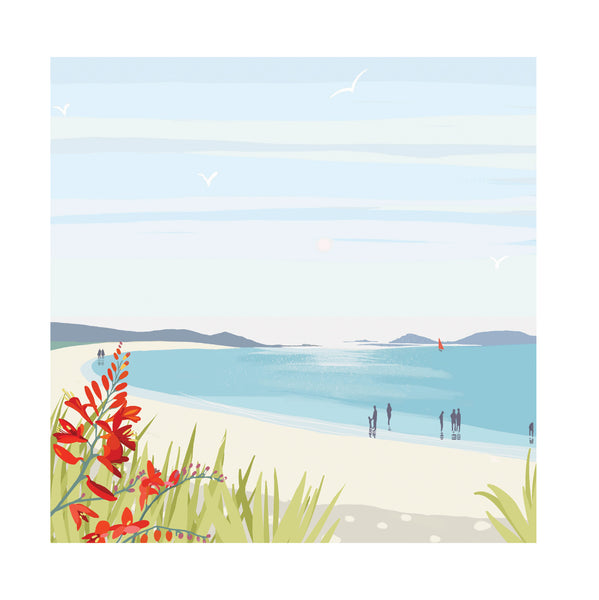 Scilly Isles St Martins Summer Evening Cornwall Card