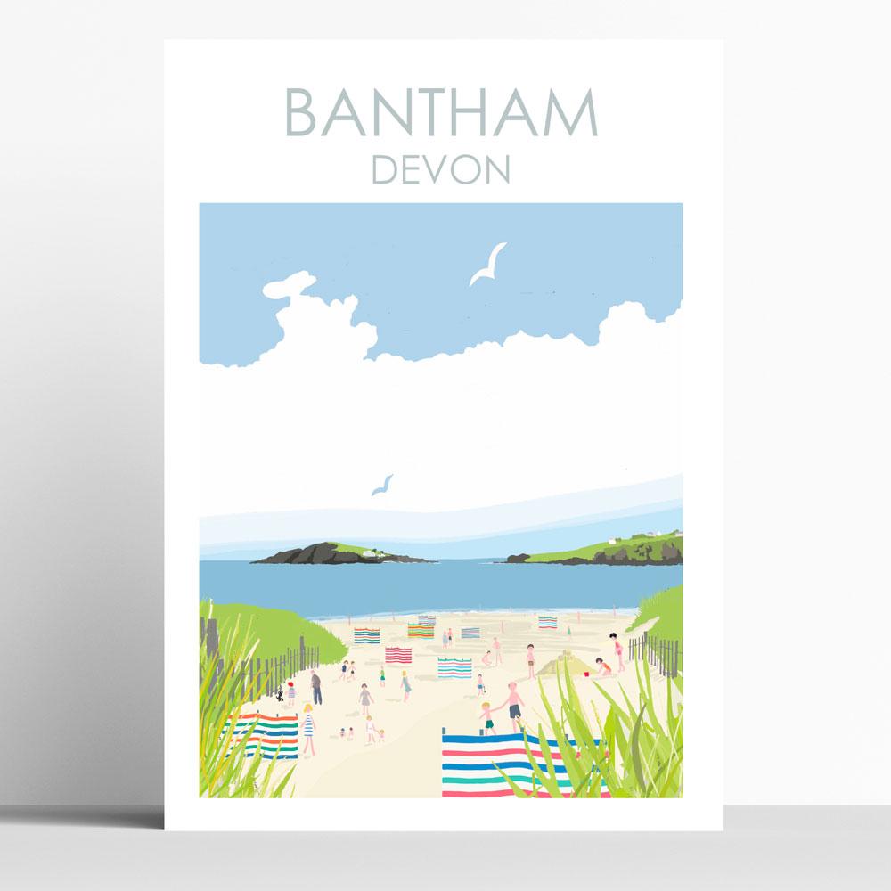 Bantham Travel Print Poster
