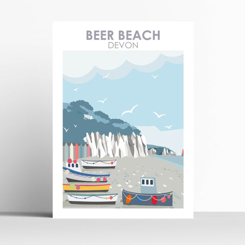 Beer Art Print, Illustration,  travel print/ poster