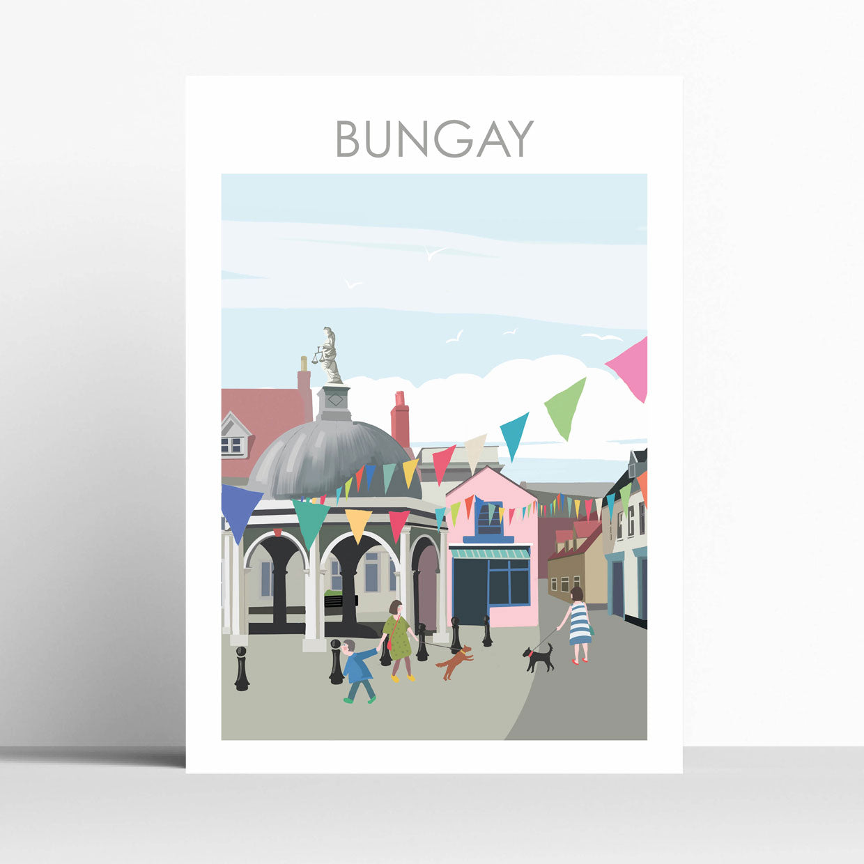 Bungay Buttercross Suffolk Travel Print
