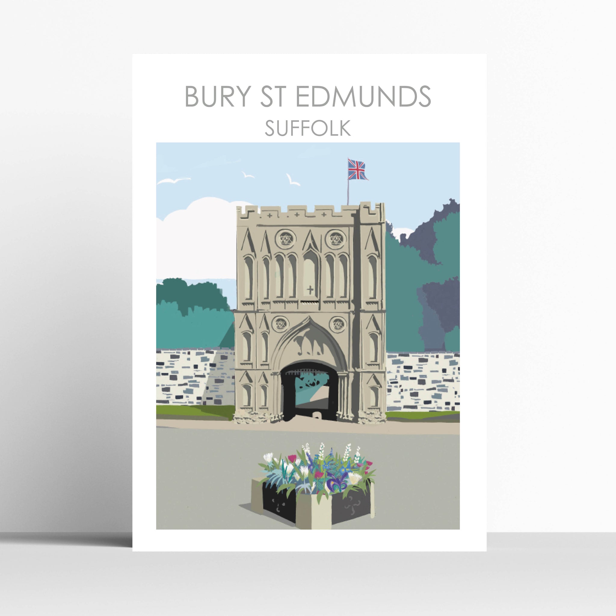 Bury St Edmunds Suffolk Travel Print