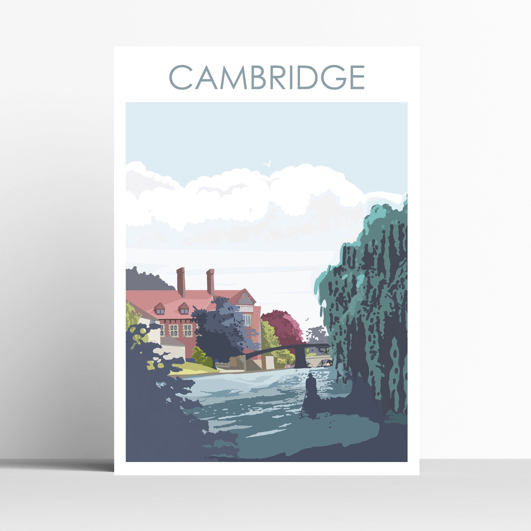 Cambridge - The River Cam Travel Print