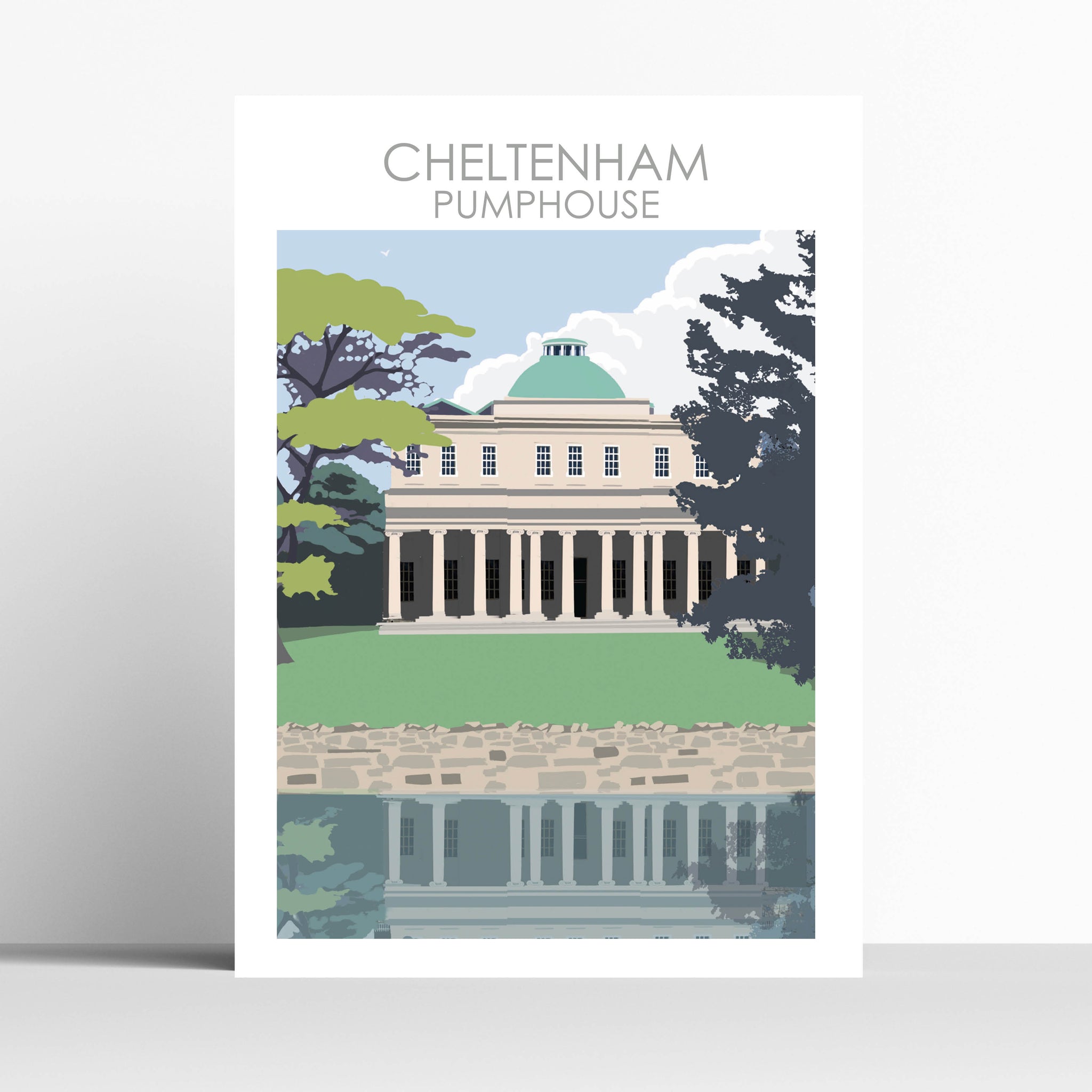 Cheltenham Pump House Travel Print
