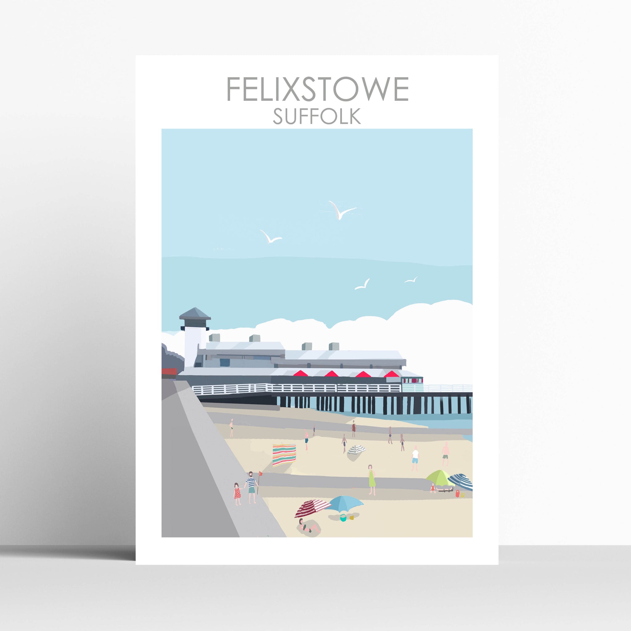 Felixstowe  Pier Suffolk Travel print