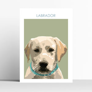 Golden  Labrador Retriever Print