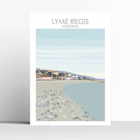 Lyme Regis Beach Dorset Print