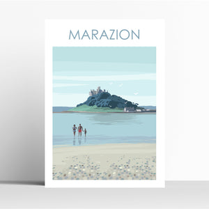 Marazion Cornwall Travel Print