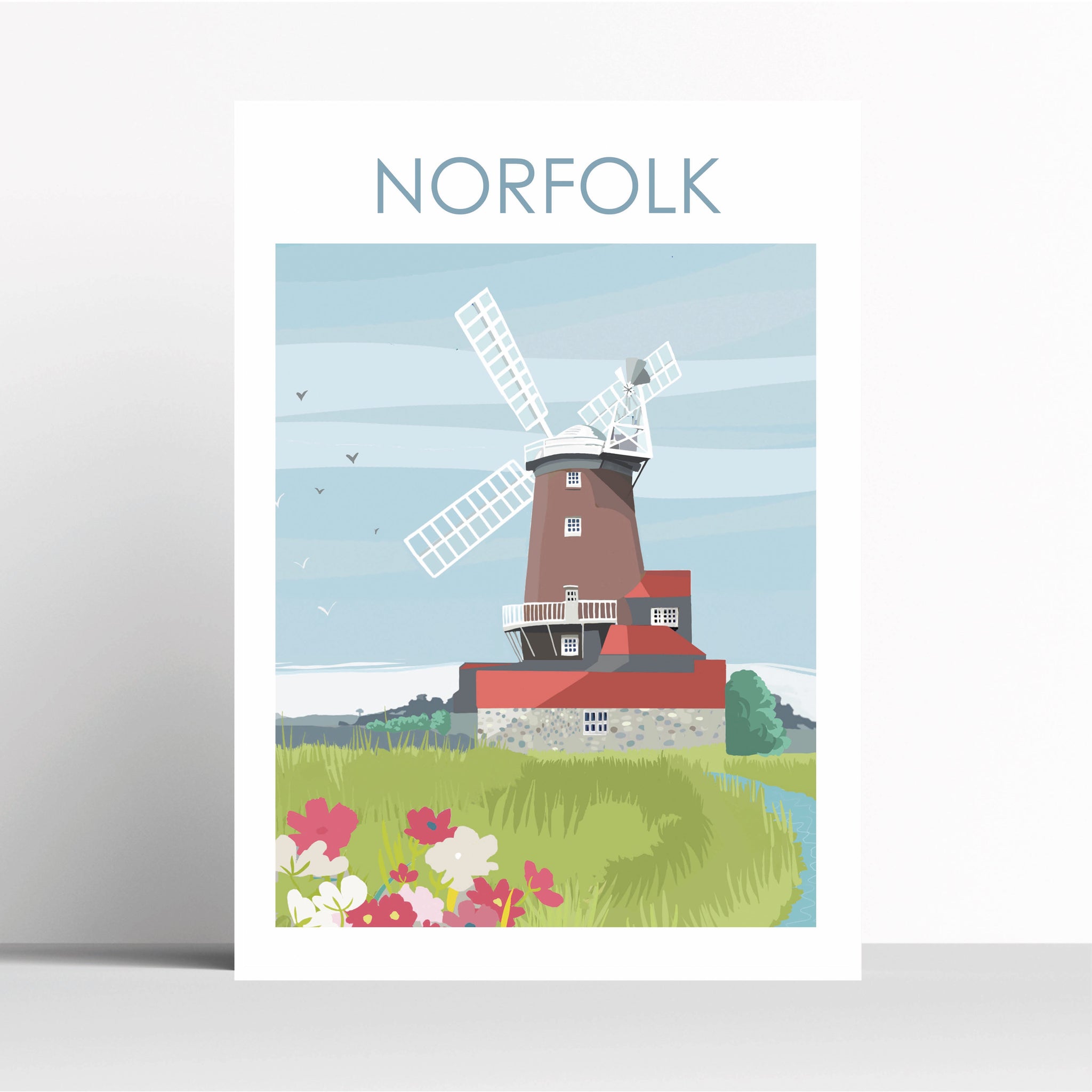 Cley Norfolk Windmill  Travel print