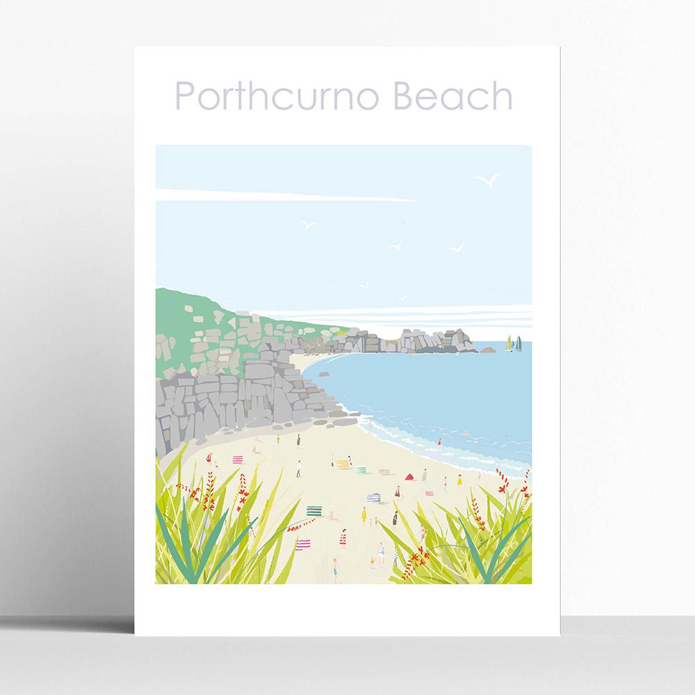 Porthcurno Beach Cornwall