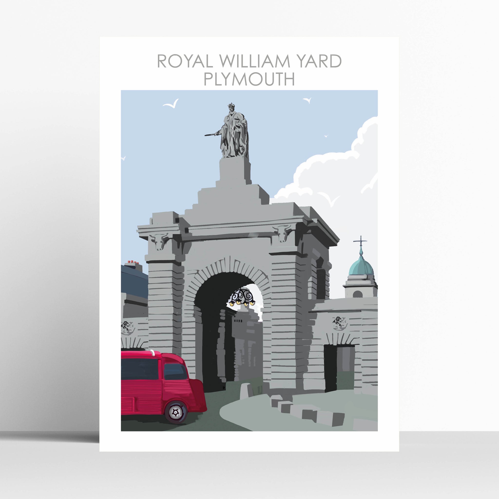 Royal William Yard Plymouth Devon Travel Print