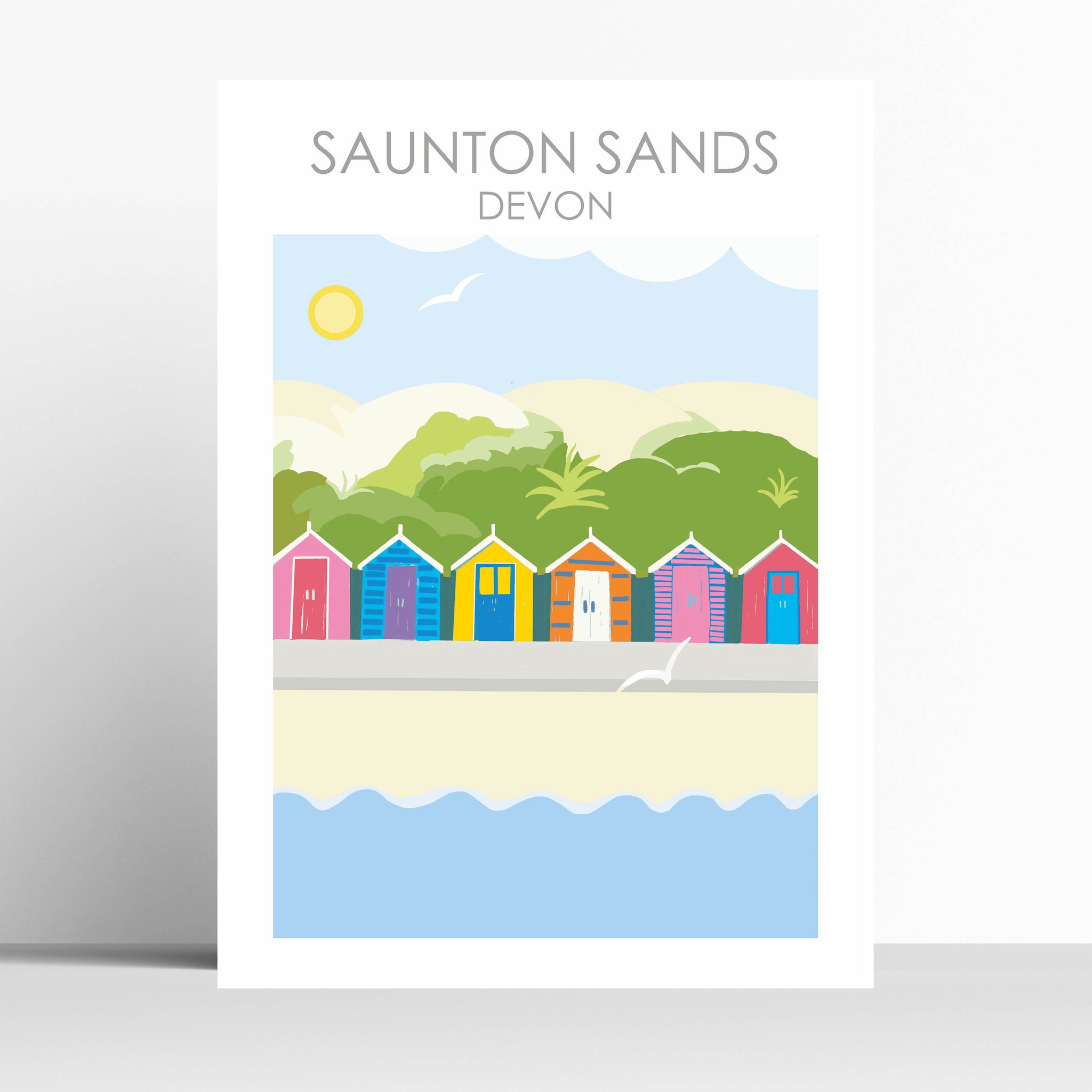 Saunton Sands Travel Print Poster