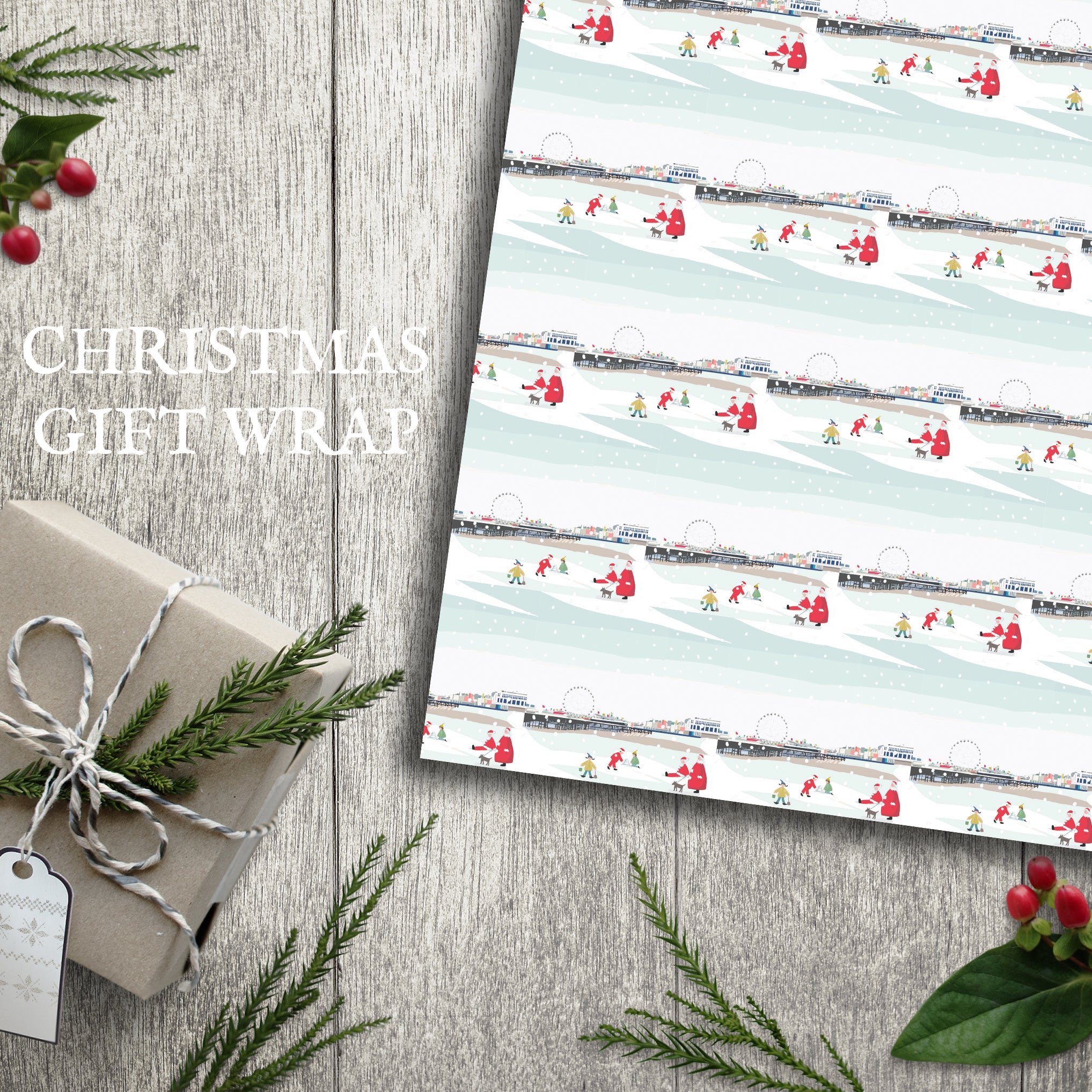 Snowcastles Christmas Wrapping Paper Pack of 20