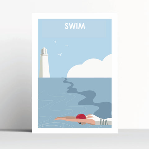 Swim - Wild Swimming Travel Print