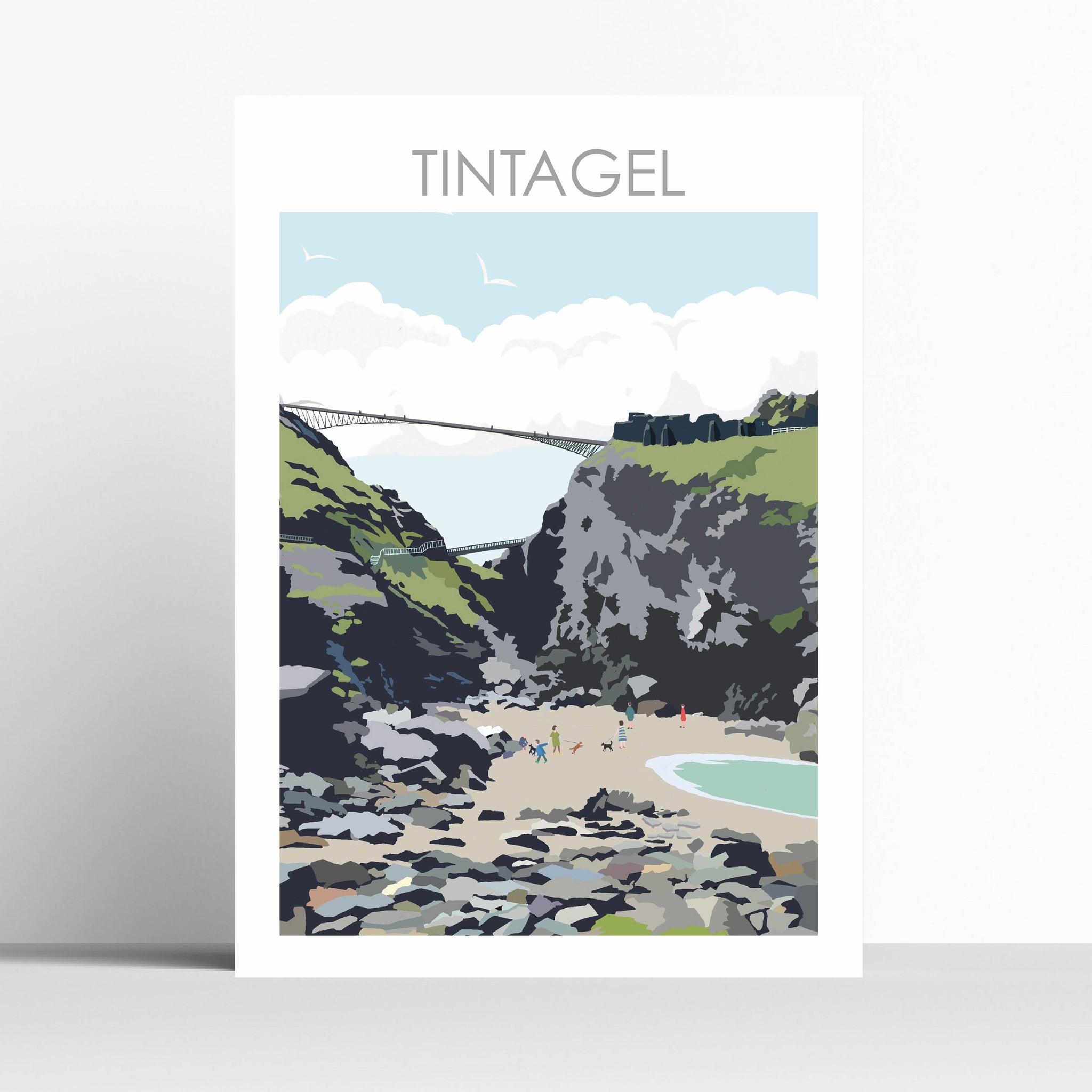 Tintagel Cornwall Travel Print