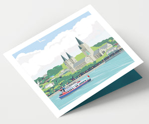 Truro and Boat Cornwall Card