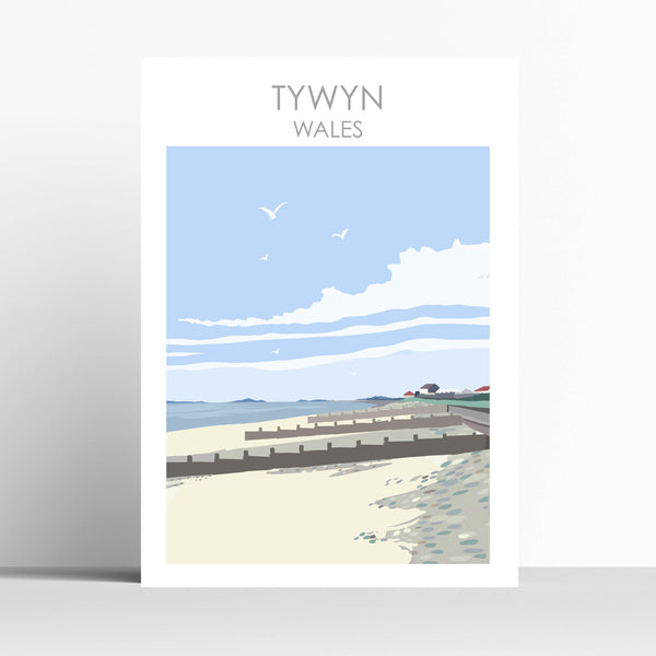 Tywyn Beach Dorset Print