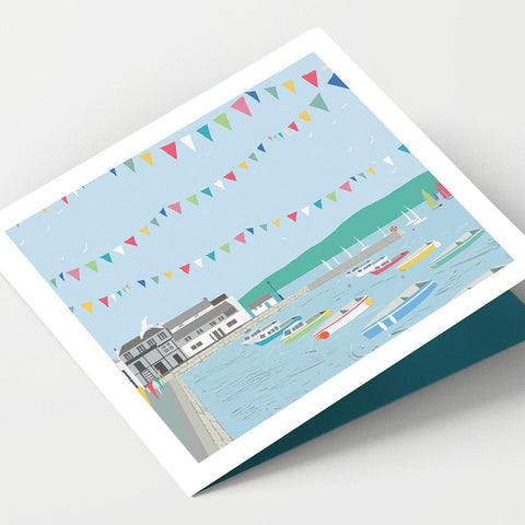 Falmouth Custom House Quay Cornwall Card